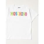 Magliette & T-shirt scontate bianche XL a girocollo lavabili in lavatrice mezza manica con scollo rotondo Moschino Kid 