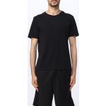 Magliette & T-shirt casual nere M di cotone a girocollo lavabili in lavatrice mezza manica con scollo rotondo Moschino Underwear 