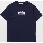 T-shirt blu di cotone per bambino Msgm Kids di Giglio.com 