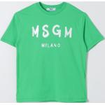 T-shirt verdi per bambino Msgm Kids di Giglio.com 