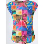 Magliette & T-shirt stampate multicolore S in poliestere senza manica per Donna Yes Zee 