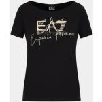 Magliette & T-shirt nere S di cotone con scollo rotondo per Donna EA7 