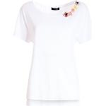 Magliette & T-shirt scontate bianche S in jersey mezza manica con scollo a barca Fracomina 