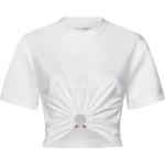 Magliette & T-shirt bianche M di cotone a girocollo mezza manica con scollo rotondo Paco Rabanne 