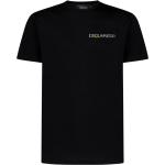 Magliette & T-shirt nere XL di cotone a girocollo mezza manica con scollo rotondo Dsquared2 