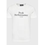 Magliette & T-shirt Slim Fit scontate bianche L per Uomo Peak Performance 