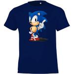 TRVPPY - Maglietta da bambino modello Sonic, taglia 2 – 12 anni in diversi colori. blu navy 10 anni