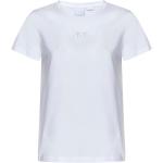 Magliette & T-shirt bianche XS di cotone a girocollo mezza manica con scollo rotondo Pinko 