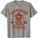 T-shirt Pirati Caraibi Skull And Bones Pirate T-shirt Maglietta