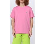 Magliette & T-shirt scontate casual rosa XL di cotone mezza manica con scollo rotondo Paul Smith Paul 