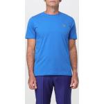 Magliette & T-shirt casual azzurre XL di cotone lavabili in lavatrice mezza manica con scollo rotondo Paul Smith Paul 