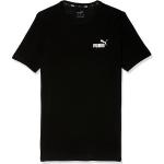 Magliette & T-shirt nere XL di cotone mezza manica con scollo rotondo per Uomo Puma 