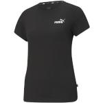 Magliette & T-shirt nere XL di cotone oeko-tex sostenibili mezza manica con scollo rotondo per Donna Puma 