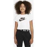 T-shirt classiche bianche di cotone per bambina Nike di Nike.com 