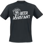 Magliette & T-shirt nere L di cotone con scollo tondo mezza manica con scollo rotondo per Uomo Gas Monkey Garage 