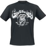 T-Shirt Rockabilly di Gas Monkey Garage - Distressed monkey - S a L - Uomo - nero
