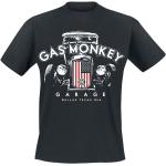 T-Shirt Rockabilly di Gas Monkey Garage - US flag grill - S a 3XL - Uomo - nero