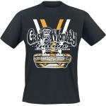 T-Shirt Rockabilly di Gas Monkey Garage - Yellow and white car - S a 3XL - Uomo - nero