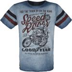 T-Shirt Rockabilly di GoodYear - Men T-Shirt Comfort Fit - S a 3XL - Uomo - blu