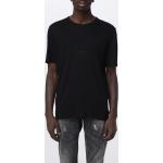 Magliette & T-shirt casual nere M in viscosa mezza manica con scollo rotondo Saint Laurent Paris 