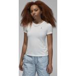 Magliette & T-shirt Slim Fit scontate classiche bianche XL tinta unita per Donna jordan 