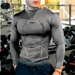 T-shirt grigie 3 XL taglie comode in poliestere lavaggio a mano da fitness per Uomo 