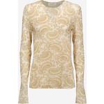 Magliette & T-shirt scontate beige S di tessuto sintetico manica lunga con scollo rotondo per Donna Sportmax 