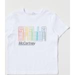 T-shirt manica corta scontate casual bianche di cotone lavabili in lavatrice mezza manica per bambini Stella McCartney Stella 