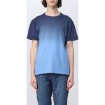 Magliette & T-shirt scontate casual blu navy S di cotone mezza manica con scollo rotondo Sun 68 
