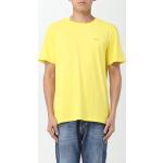 Magliette & T-shirt scontate gialle XL di cotone ricamate per Uomo Sun 68 