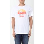 Magliette & T-shirt stampate scontate bianche XXL taglie comode di cotone per Uomo Sun 68 