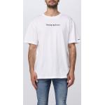 Magliette & T-shirt scontate casual bianche XL di cotone a girocollo lavabili in lavatrice mezza manica con scollo rotondo Tommy Hilfiger 