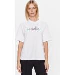 Magliette & T-shirt Regular Fit scontate bianche S per Donna United Colors of Benetton 