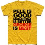 T-Shirt Uomo George Best 3 - Pelè is Good, Maradon