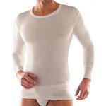 Magliette & T-shirt bianche XL taglie comode a girocollo manica lunga 1 pezzo con scollo rotondo per Uomo Liabel 
