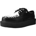 T.U.K. Anarchic Creeper - Men's & Women's Shoes - Colour Black & White Vegan Leather with Lace Up D-Rings - EU41