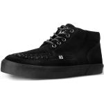 Sneakers alte larghezza E casual nere numero 41 di pelle per Donna Tuk 