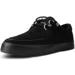 Sneakers stringate larghezza E casual nere numero 37 di pelle per Donna Tuk 