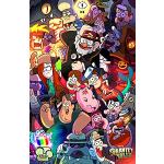 Tainsi ASHER Gift Gravity Falls Anime, poster opaco senza cornice, 28 x 43 cm, LS-124