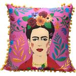 Cuscini rosa 45x45 cm di cotone per divani Talking tables Frida Kahlo 