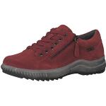 Sneakers larghezza E casual rosse numero 36 con tacco da 3 cm a 5 cm platform per Donna Jana 