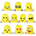 Zaini gialli da viaggio per bambina Emoji 