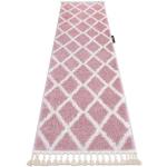 Tappeti, tappeti passatoie BERBER TROIK rosa - per il soggiorno, la cucina, il corridoio 60x200 cm
