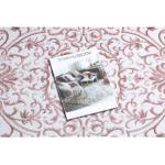 Tappeto ACRILICO DIZAYN ovale 142 avorio / rosa 80x300 cm