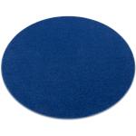 Tappeti rotondi blu scuro in polipropilene rotondi diametro 133 cm Dywany Łuszczów 