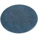 Tappeti rotondi blu scuro in polipropilene rotondi diametro 133 cm Dywany Łuszczów 