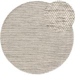Passatoie scontate beige di lana diametro 100 cm 