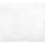 Tappeti bianchi di pelliccia sostenibili da lavare a mano da salotto 