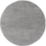 Tappeti shaggy scontati grigi in poliestere diametro 120 cm 