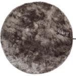 Tappeti moderni scontati grigi in poliestere diametro 80 cm 